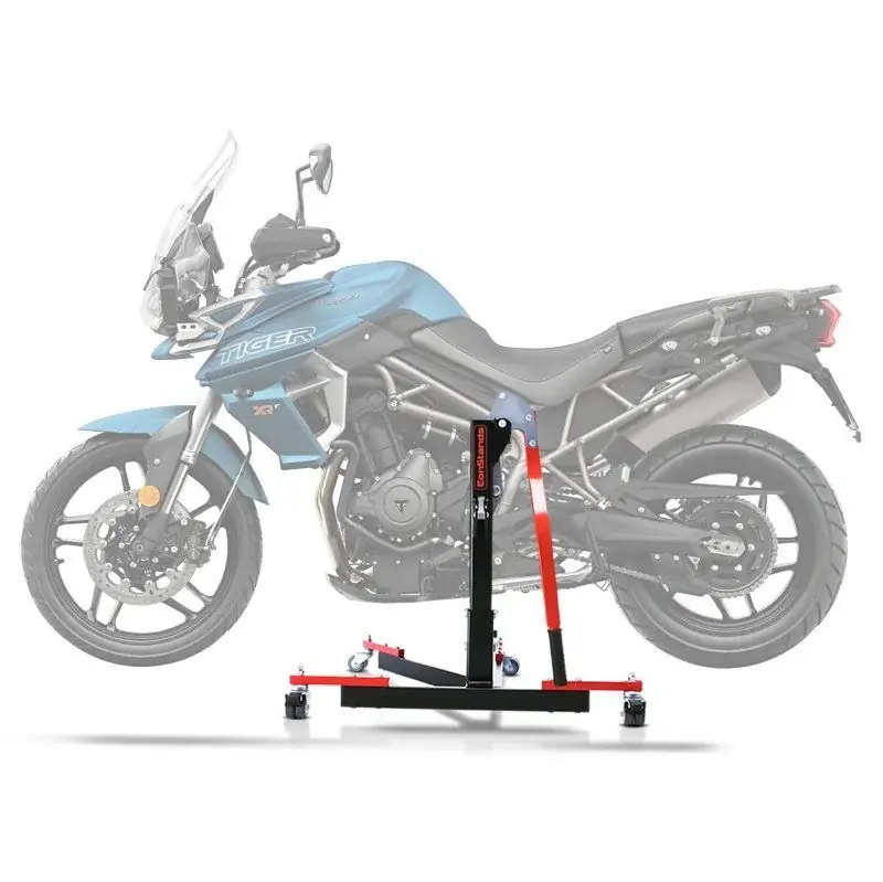Center Paddock Stand opvouwbaar voor Triumph Tiger 800/ XC/ XR 11-19 Lift ConStands Power Flex rood Gecertificeerd
