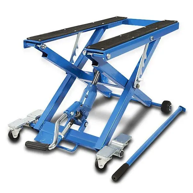 Korting Motorlift hydraulisch geschikt voor custombike ConStands Mid-lift XL blauw CB14690