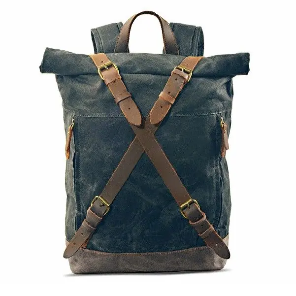 Motor Rugzak Craftride CR3 Canvas Rugzak gewaxt 13Ltr in zwart Actieprijs