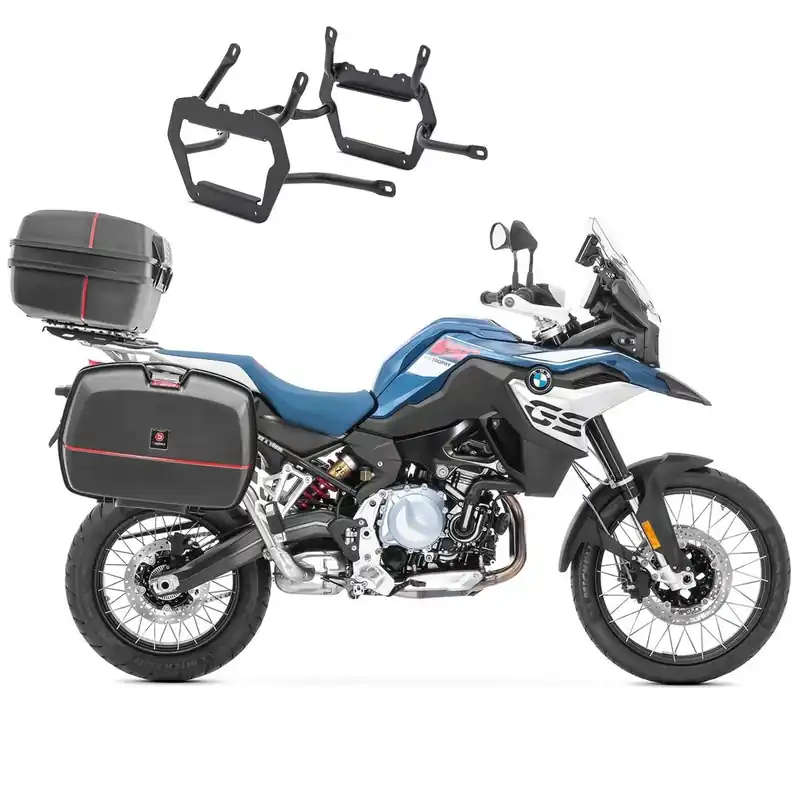 Zijkoffers + Topkoffer voor BMW F 750 / 850 GS 18-23 Koffers Bagtecs TB8S + Dragers-NW Betaalbaar