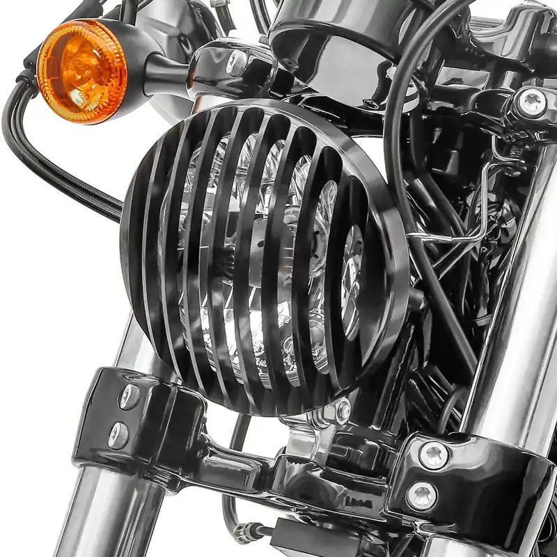 Populair Koplamp Grill Cover passend voor Harley Davidson Sportster Forty-Eight 48 10-20 zwart van Craftride