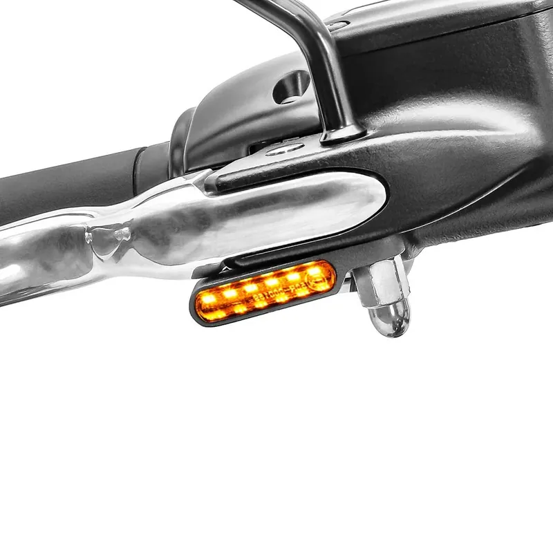Snelle Levering LED stuur knipperlichten geschikt voor custombike Lumitecs M2 getint CB18271