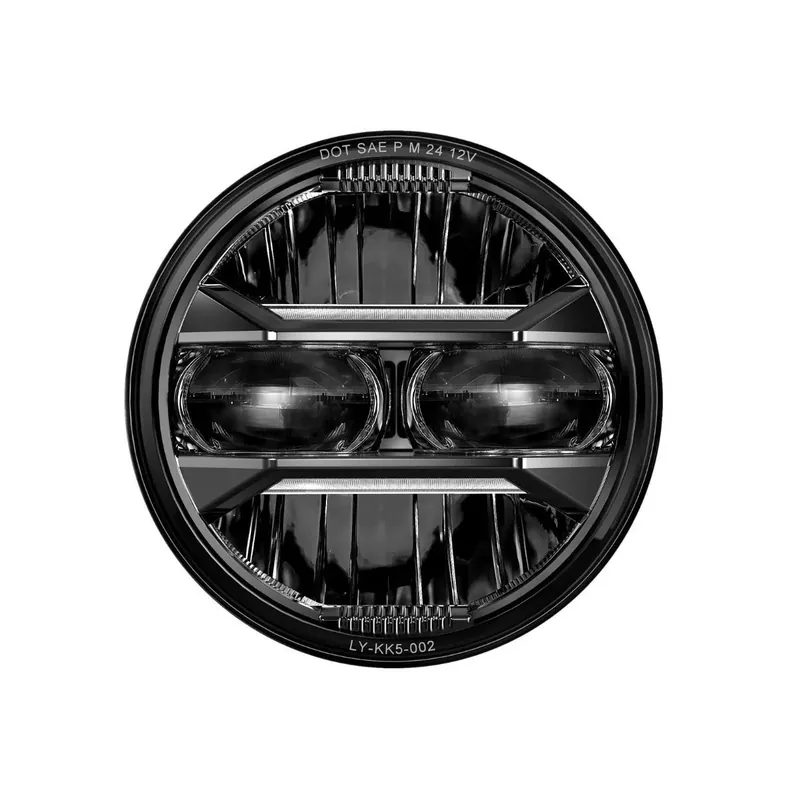 LED Koplamp 5,75" Craftride KK5 passend voor Harley Davidson Sportster 883 Iron 09-20 Lamp zwart Rechtstreeks Van De Fabrikant