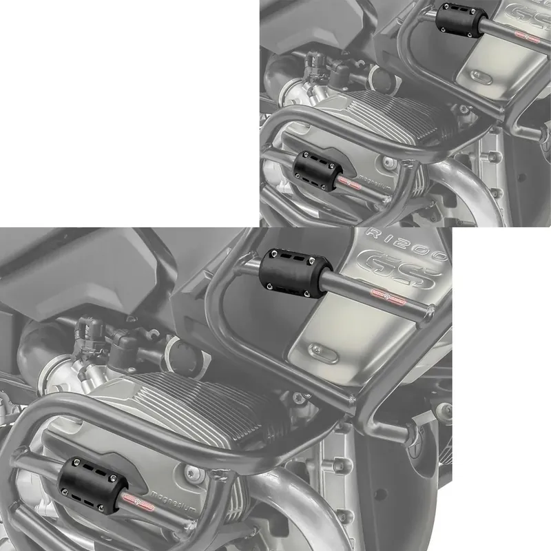Gecertificeerd 2x Valbeugel beschermers Motoguard CP8 zwart voor 22-28mm Discount Set