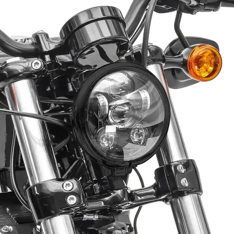 Weekendaanbieding Koplamp LED 5,75 Inch passend voor Harley Davidson Sportster 883 Iron 09-20 zwart van Craftride