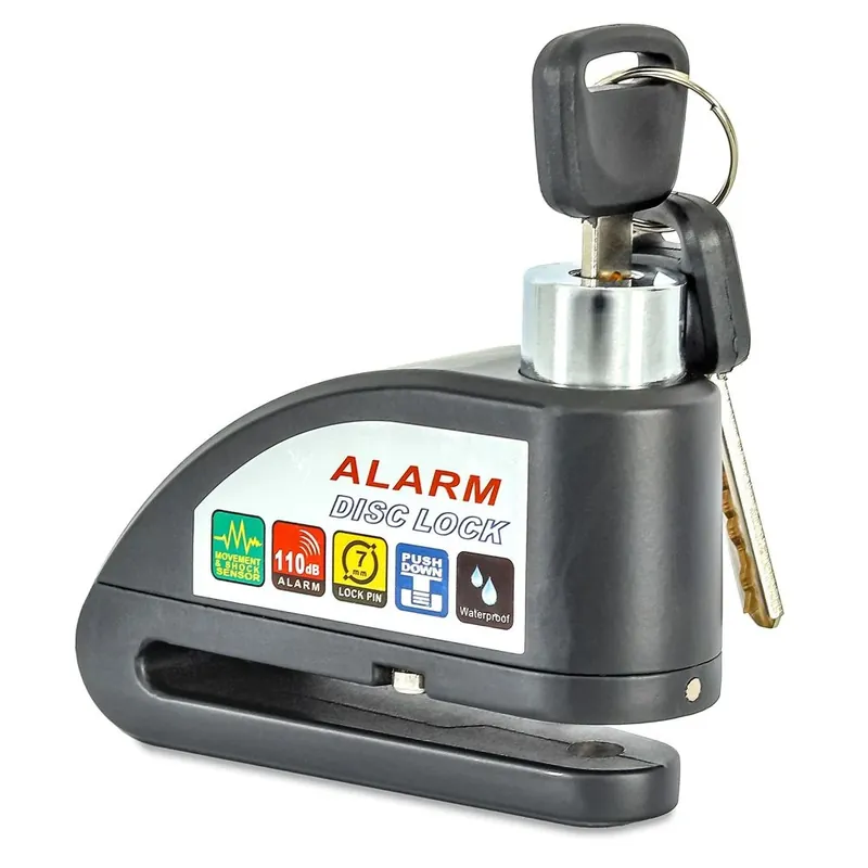Schijfremslot met alarm compatibel met Kawasaki Z 900 / RS / Cafe Tourtecs 110dB zwart Bestseller