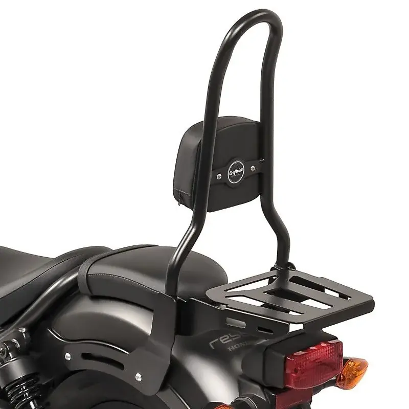Fabrieksprijs Sissybar L3 compatibel met Honda Rebel 500 CMX 17-26 met bagagedrager zwart Craftride