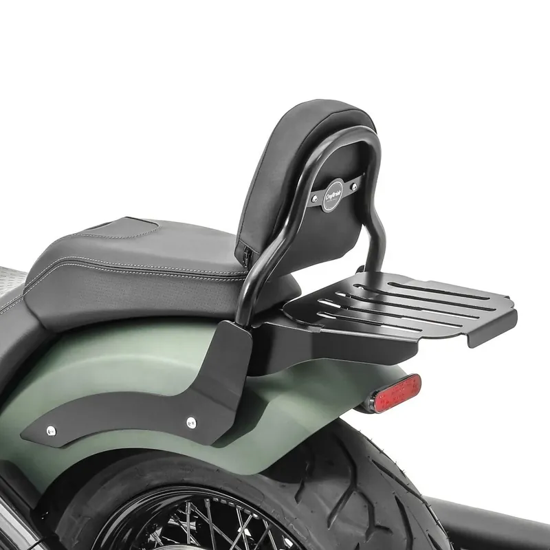 Sissybar XS3 compatibel met Indian Chief Bobber Dark Horse 21-26 met bagagedrager zwart Craftride Rechtstreeks Van De Fabrikant