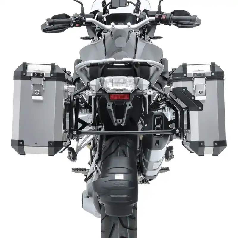 Zijkoffers aluminium + kofferrek passend voor BMW F 800 GS 24-26 Bagtecs ADSX70 zilver Rechtstreeks Van De Fabrikant