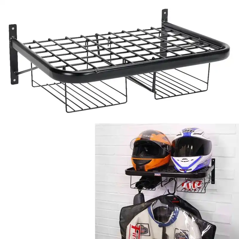 Bikergarderobe XGP WH6 Muurbevestiging voor motorhelm zwart Gecertificeerd