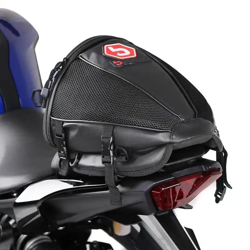 Premium Achterzak compatibel met Yamaha MT-03 / MT-10 / MT-125 / MT-07 / Tracer Bagtecs Race zwart