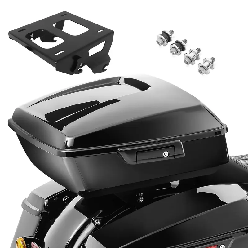Rechtstreeks Van De Fabrikant Set Topkoffer Chopped voor Harley Davidson Softail Low Rider / S / ST 18-26 met Topcase Drager Solo en Docking-Kit Craftride CP67 RKT