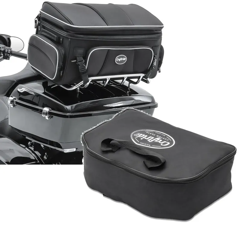Set: Achtertas TT1 + Binnenzak geschikt compatibel met chopper / custombikes King Tour Pak Topkoffer 93-26 Finale Uitverkoop