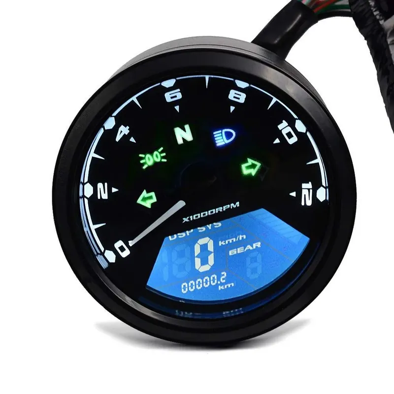 Motor Kilometerteller LCD Digital Toerenteller Zaddox TM2 Premium
