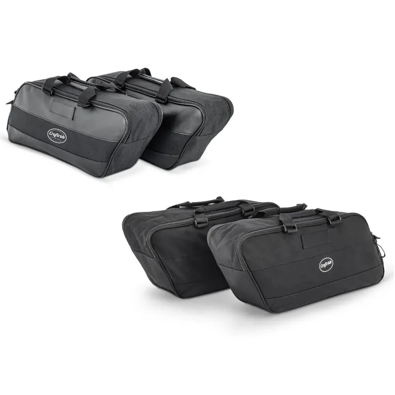 Gecertificeerd Set: Zijkoffer binnenzak compatibel met Harley Davidson Touring 94-26 zadeltassen Craftride + Binnentassen harde koffers compatibel met Harley Davidson Touring 94-26 zakken Craftride BG1