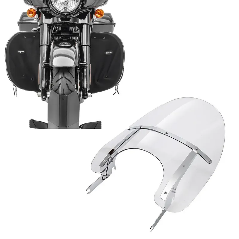 Set: Windscherm passend voor Harley Davidson Road King / Classic/ Special 93-26 Craftride afneembaar + Valbeugel soft lowers passend voor Harley Davidson Touring 1980-23-26 Craftride Aanbieding