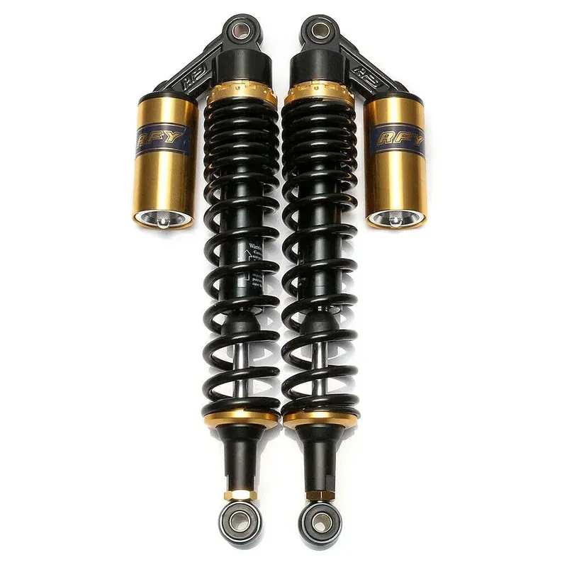 Tijdelijk Beschikbaar Schokbrekers achter 400mm compatibel met Yamaha XJR 1300 / 1200/ SP Zaddox RS2 zwart-gold