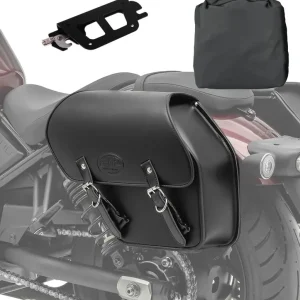 Gereduceerde Prijs Zadeltas compatibel met Kawasaki Vulcan S/ Café 15-26 met houder afneembar links Fargo 13l Craftride