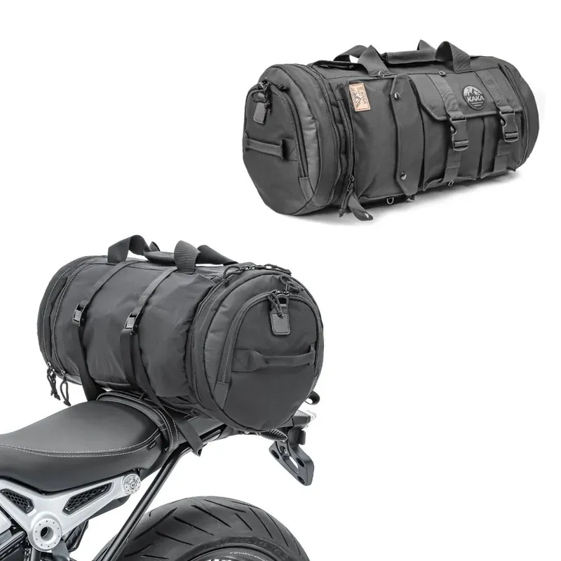2x Bagagerol motor Bagtecs TB8 buddyseat tas 35Ltr in zwart Discount Set Speciale Aanbieding