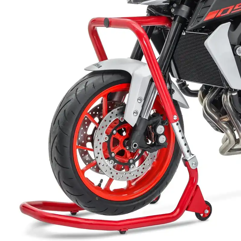 Stuurkopsteun Paddock Stand V5 compatibel met Yamaha MT-09 13-23 rood Exclusieve Aanbieding