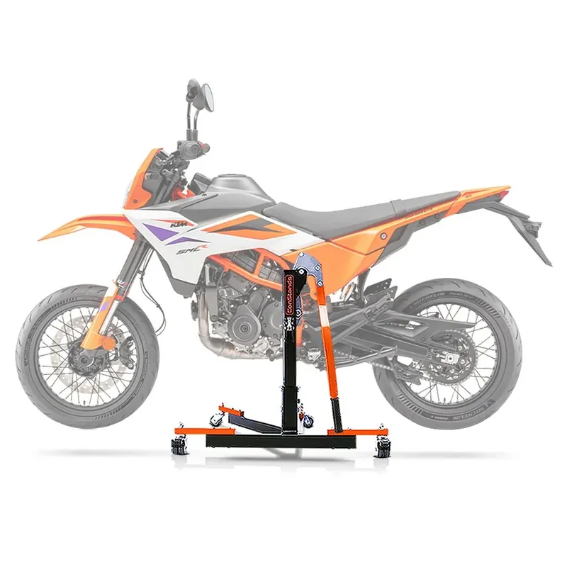 Center Paddock Stand compatibel met KTM 125 / 390 SMC R 25-26 ConStands Lift Power-Evo oranje Bestel Nu