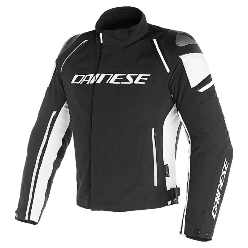 Dainese Racing 3 D-Dry Motorjas Zwart-Wit 44 Flitsaanbieding