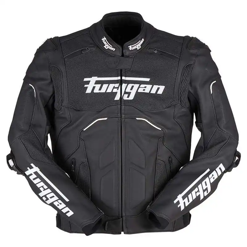 Populair Furygan Raptor Evo 2 Leren Motorjas Zwart-Wit M