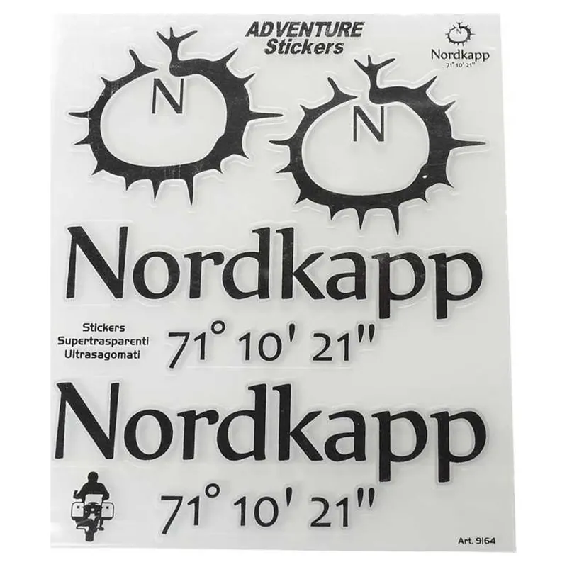Op = Op Booster Adventure stickers Nordkapp 20x24 cm