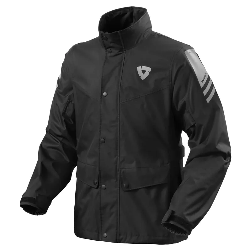Flitsaanbieding REV'IT! Nitric 4 H2O Motor Regenjas Zwart XS