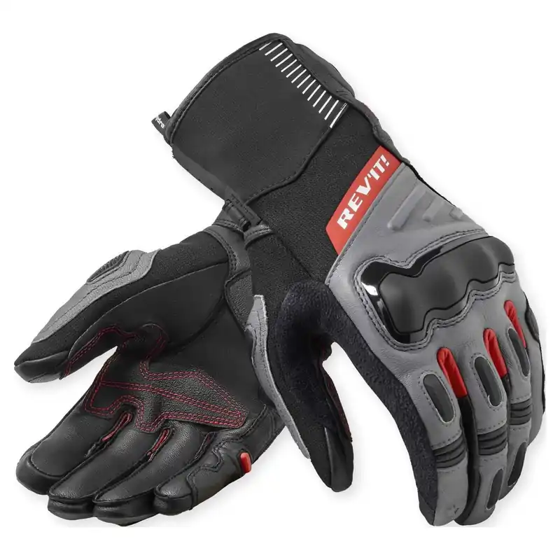 Weekendaanbieding REV'IT! Sand 5 H2O Motorhandschoenen Zwart-Grijs M