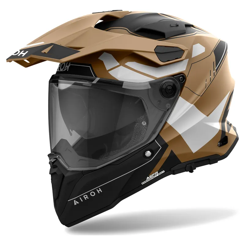 Betrouwbaar Airoh Commander 2 Reveal Adventure helm Zwart-Bruin XS