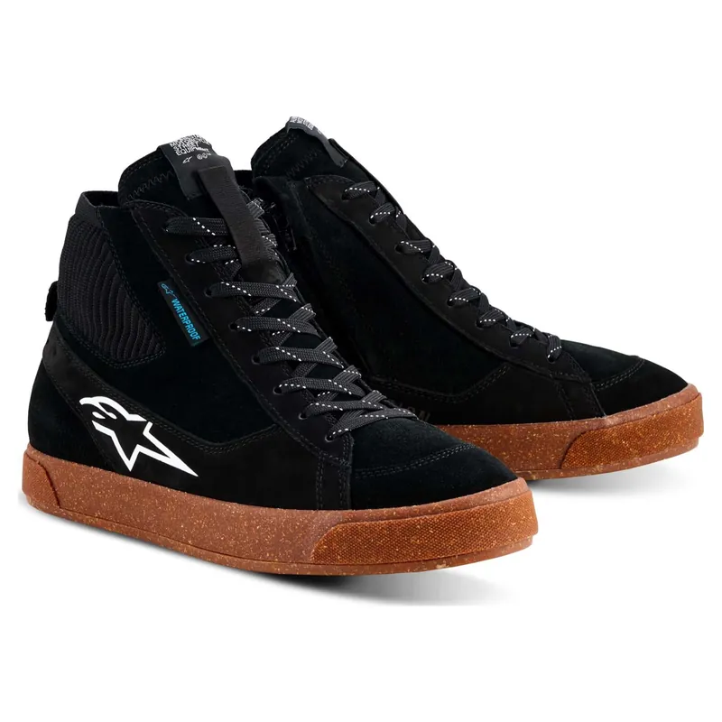Korting Alpinestars Stated WP Motor Sneakers Zwart-Wit 38
