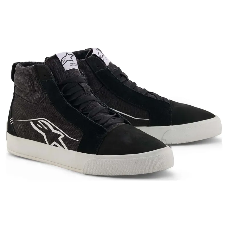 Aanbieding Alpinestars Ride-63 Canvas Motorsneakers Zwart-Wit 47