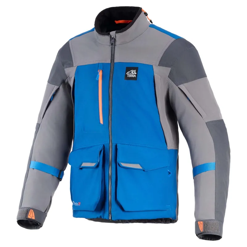 Alpinestars Maxdura Drystar XF Motorjas Blauw-Antraciet M Rechtstreeks Van De Fabrikant