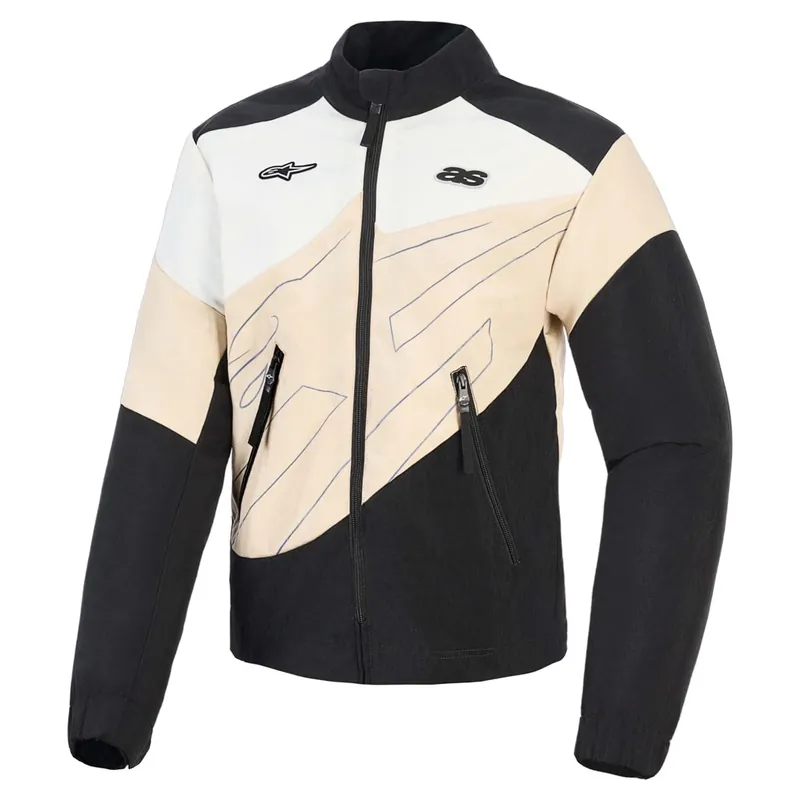 Alpinestars Stella Moshell Motorjas Zwart-Wit-Beige XS Must-Have