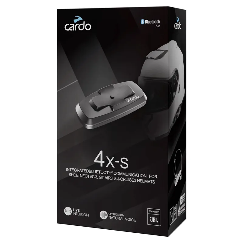 Gereduceerde Prijs Cardo 4X-S Shoei Communicatiesysteem