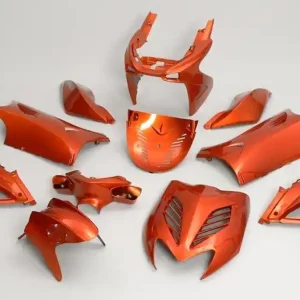 Kappenset 11-delig orange Metaalic voor Yamaha Aerox, MBK Nitro 50cc, 100cc 2-Takt Beste Prijs