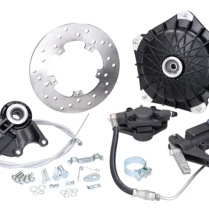 Rechtstreeks Van De Fabrikant Scheibenbremse-Set GRIMECA Classic NT Stumpf d=16mm zwart Netz-Muster teilhydraulisch voor Vespa P80-150X, ?P200E, ?PX80-150E