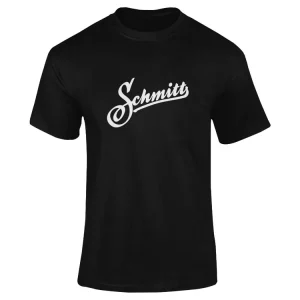 T-Shirt Schmitt Logo, zwart 100% Baumwolle unisex - Maat S Nu Kopen