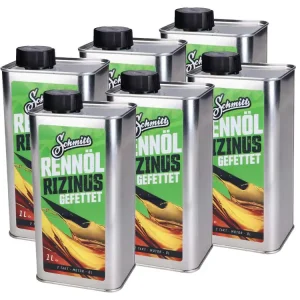 Must-Have 2-Takt Olie / Mengolie Schmitt Rennöl Rizinus Sixpack 6x1Liter