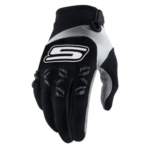Handschoenen MX S-Line homologiert, zwart / wit - Maat XXL Premium