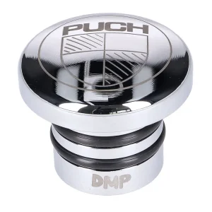 Tankdop RVS Gepolijst met Puch-Logo voor Puch Maxi S, N Laatste Versie