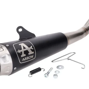 Uitlaat Arrow Pro-Race RVS zwart voor Yamaha MT 125, YZF-R 125 4T Euro5 2020 Express Levering