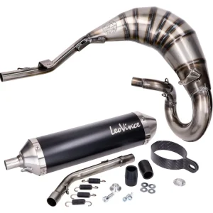 Must-Have Uitlaat LeoVince X-Fight Black Edition voor Beta RR50 2012-2017