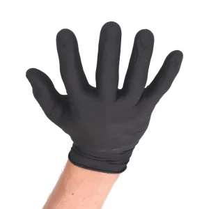 Dagaanbieding Beschermende handschoenen / Nitril handschoenen zwart Gr. 10 (L) - 100er Pack