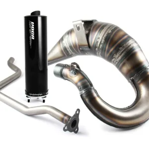 Uitlaat VOCA Cross Rookie 50/70cc Zwarte demper voor Yamaha DT50, MBK X-Limit, MH RYZ Tijdelijk Beschikbaar