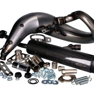 Hete Deal Uitlaat Yasuni Cross ML MAX Carbon voor Aprilia RX, SX, Derbi Senda, Gilera EBE, EBS, D50B