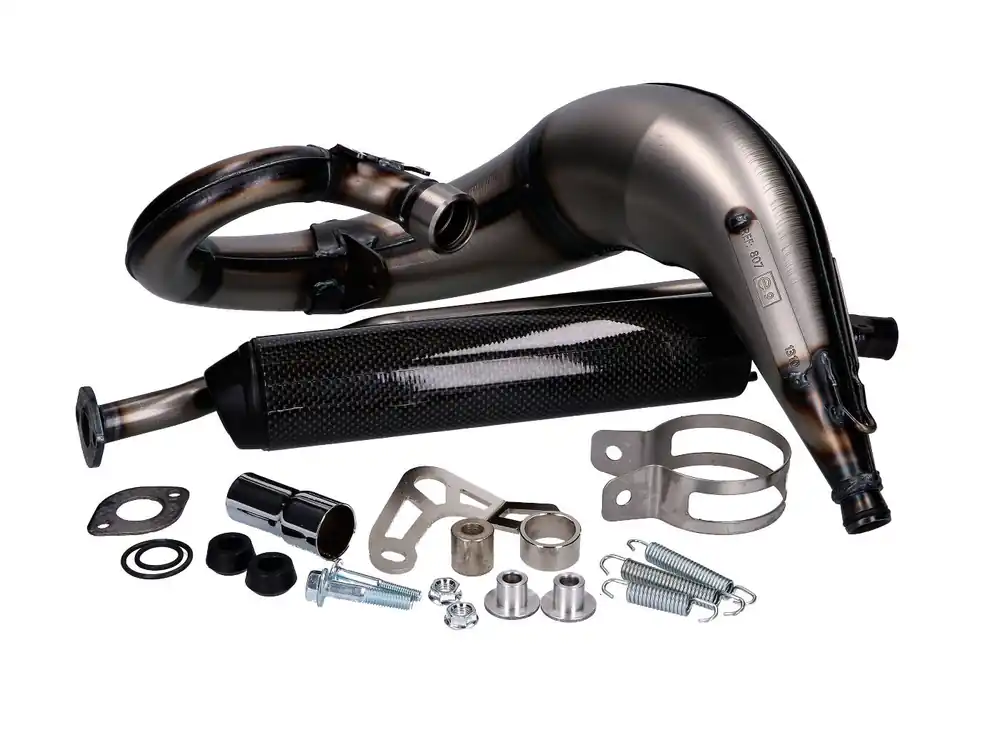 Uitlaat Yasuni Cross ML MAX Carbon voor Sherco 50 SE-R, SE-RS, SM-R, SM-RS vervangen door YA807TC-D72 Finale Uitverkoop