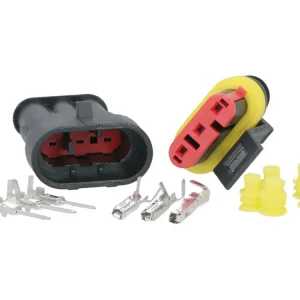 Finale Uitverkoop Stekker set Kabelverbinder / Kabelschoen Set waterdicht 3 Pins