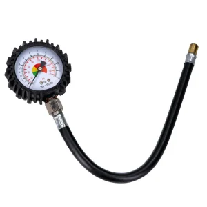 Bestel Nu Bandenspanningsmeter analoog 0-100psi 0-10bar met 280mm Slang